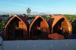 Murna Villa 3, A modern Balinese wooden house 360 GWK view